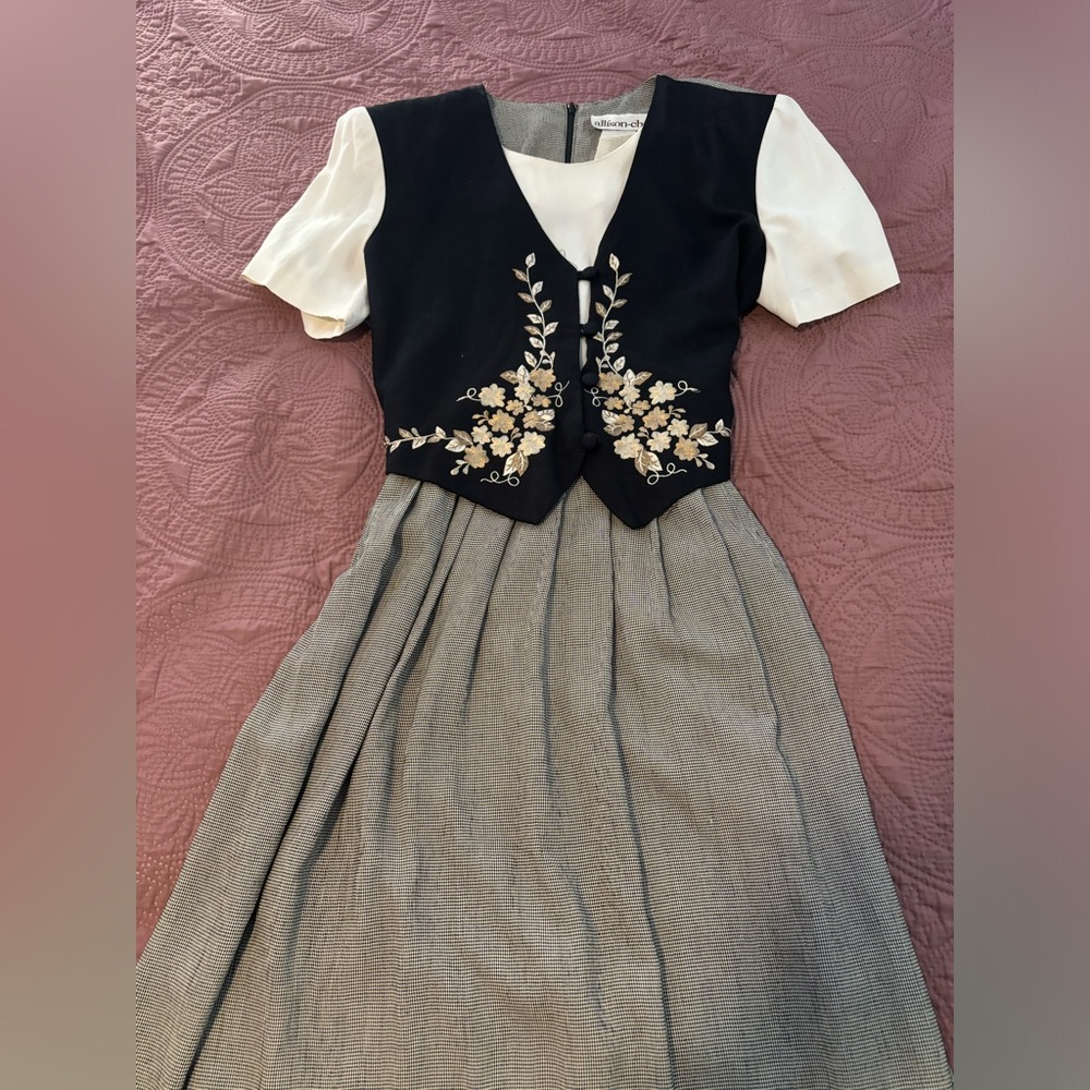 90s Embroidered Dress